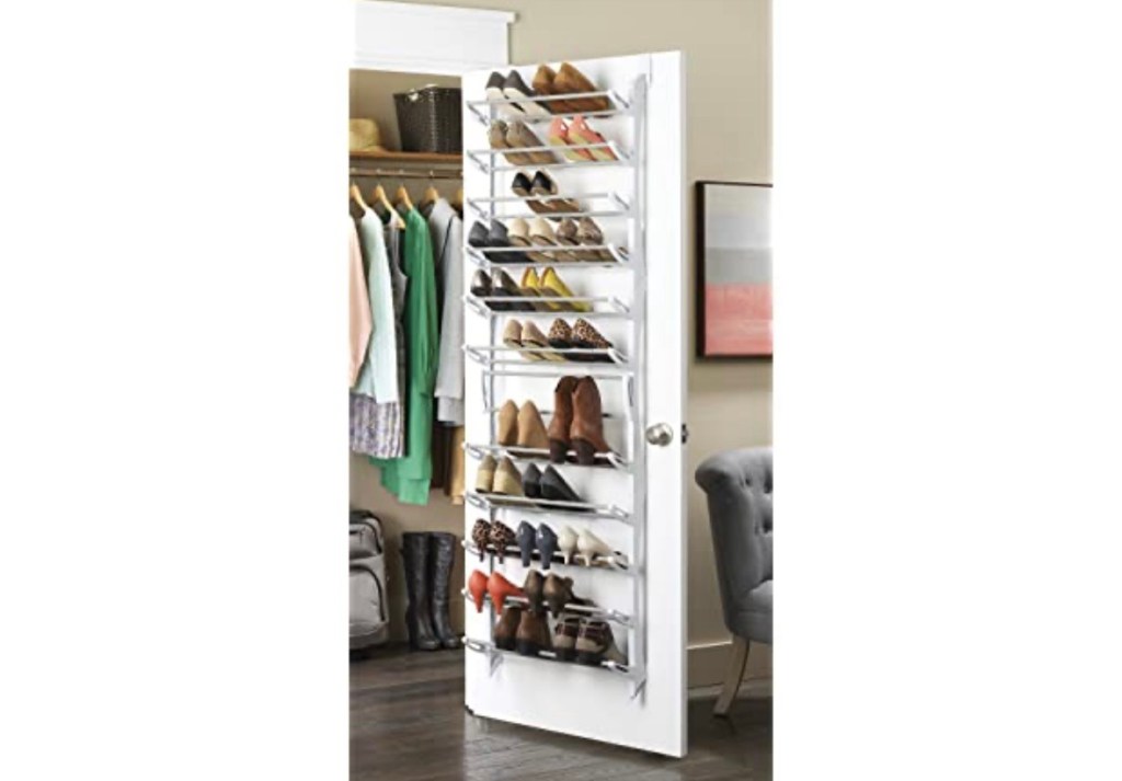 Mama Rafk $12.99 Reg $54.99 Whitmor Over the Door Fold Up Shoe Rack - Mama Deals